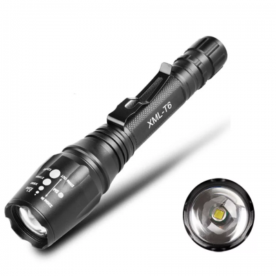 Factory direct sales Handhold 5 Modes Zoomable design Tactical Flashlight LED Torch Flashlight