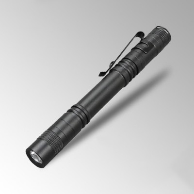 Factory direct sales 2 * AAA battery fixed focus with pen clip medical mini portable aluminum alloy mini flashlight