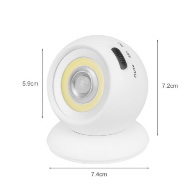 Rechargeable Motion Sensor Night Light Switch LED Outdoor Sensor Spotlight Battery Powered Garden Wall Lamp Magnet Night Light