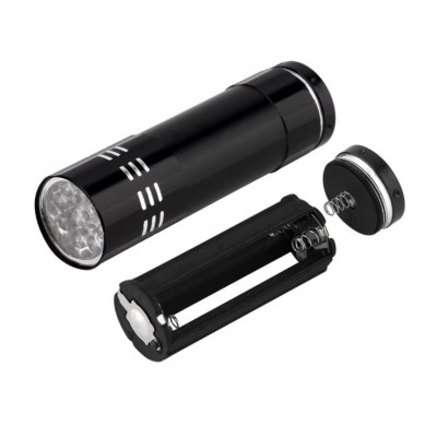 Aluminum 9 LED  Ultra Violet Light Mini UV Flashlight